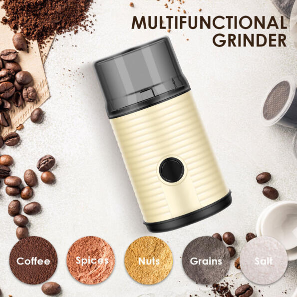 Excellent Coffee and Spice Grinder 2.8 Ounce oz Bean Hopper Capacity for Brewing 12 Cups of Coffee 5 - YLD™