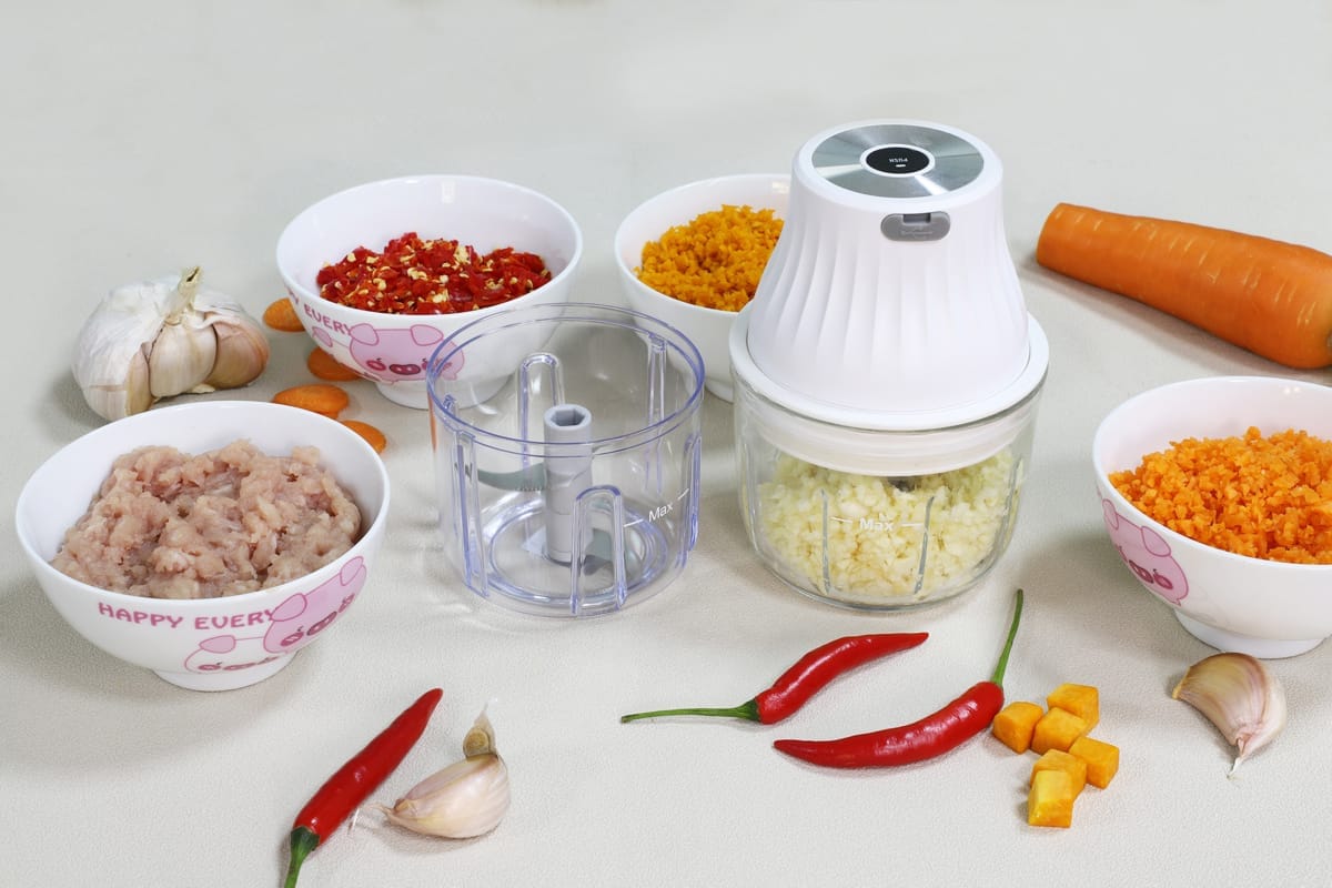 cordless food meat grinder with 1500mAh rechargeable battery 6006G 3 - YLD™