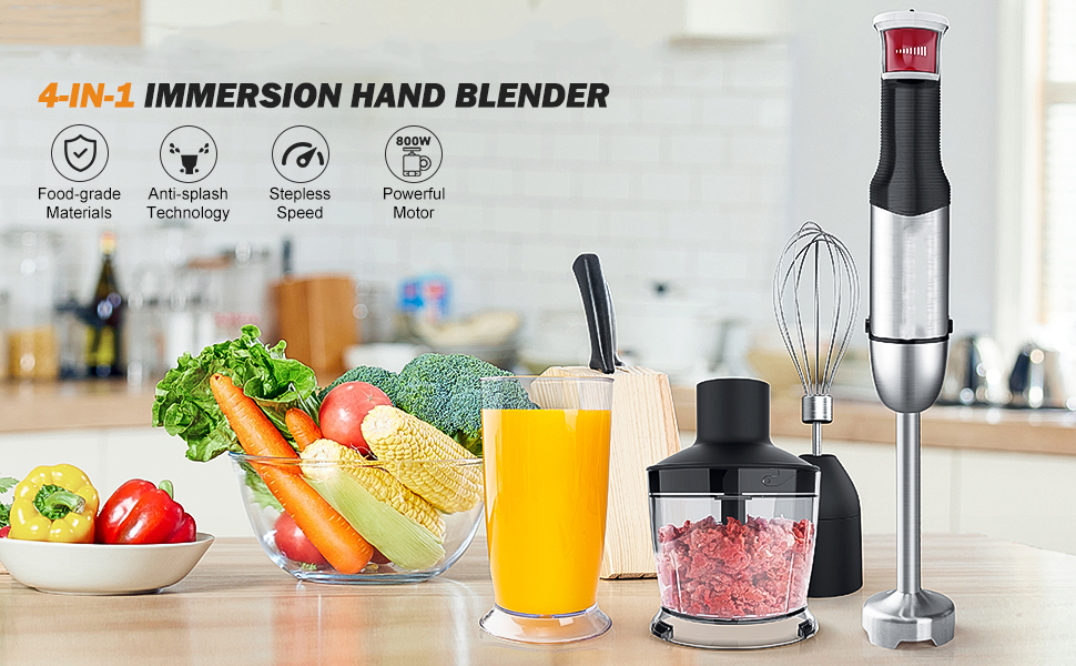 Wholesale Blenders immersion hand blender set 4 in 1