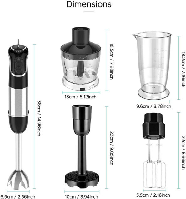 Professional Hand Blender 800W hb2035 - Image 2