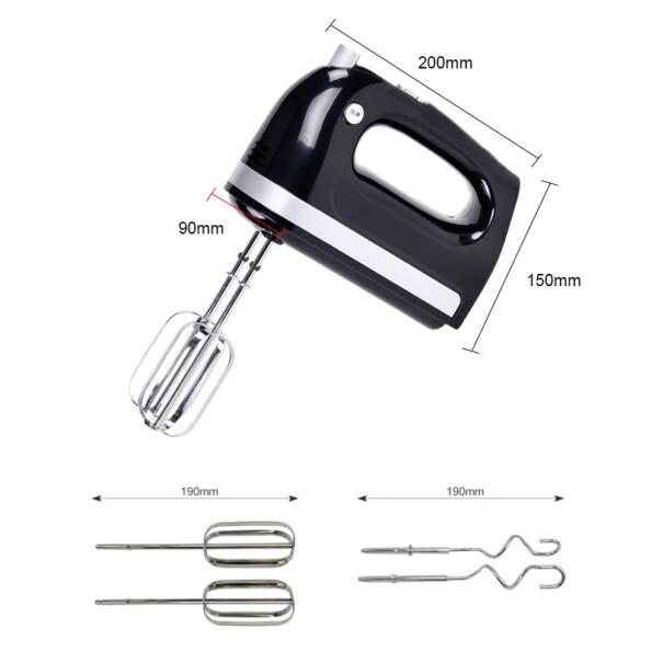 5 Speed Hand Food Mixer 300 Watt Electric Beater with Storage Case 2 Hooks and 2 Whisks HM6661 6 - YLD™