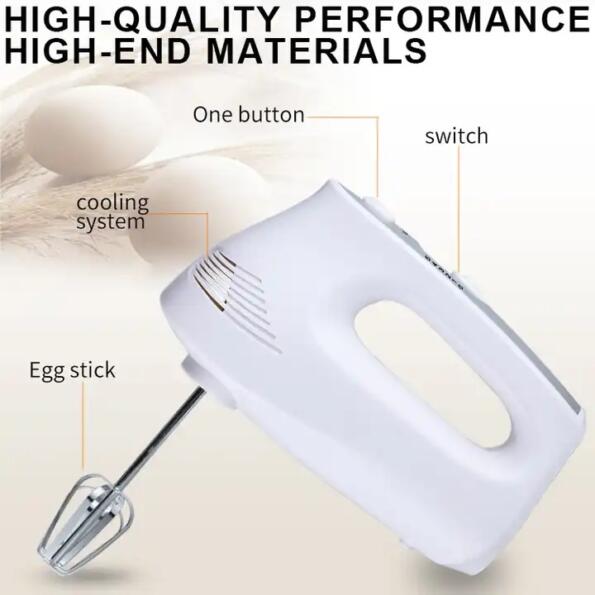 5 Speed Food Mixer Handheld 200 Watt Electric Egg Whisk HM6631 7 - YLD™