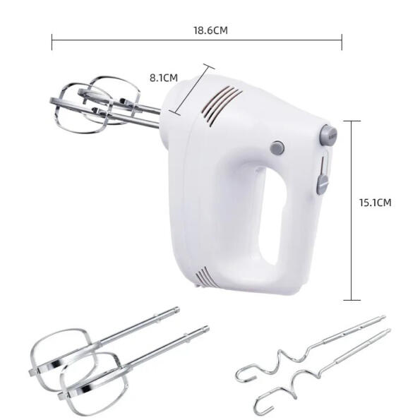 5 Speed Portable Hand Mixer Double Beaters HM6679 2 - YLD™