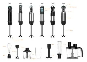 6010 1000W Powerful stick Blender 12 all designs for hand blender