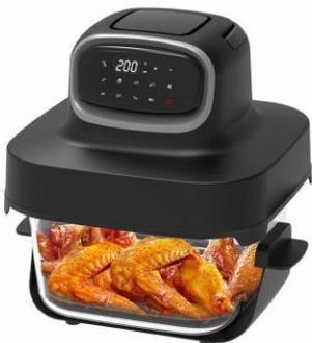 KDF-G6401D Crispi Glass Air Fryer 4.2L+6L 4 Oil-Free Fryer