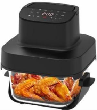 KDF-G6401D Crispi Glass Air Fryer 4.2L+6L 2 Transparent Air Fryer