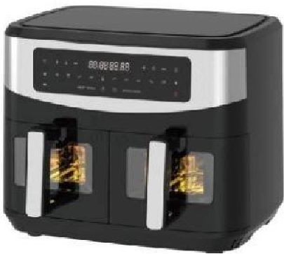5L+5L Dual Basket Digital Air Fryer 2 Dual Basket Digital Air Fryer