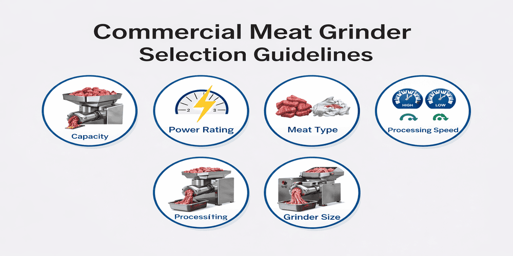 The Complete Guide to Commercial Meat Grinder Machines for Industrial & Food Processing Businesses (2026) 7 Commercial Meat Grinder Selection Guidelines