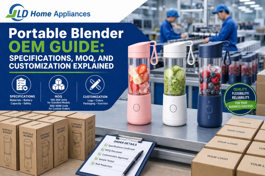 Portable Blender OEM Guide: Specifications, MOQ, and Customization Explained 2 Portable Blender For OEM Solutions