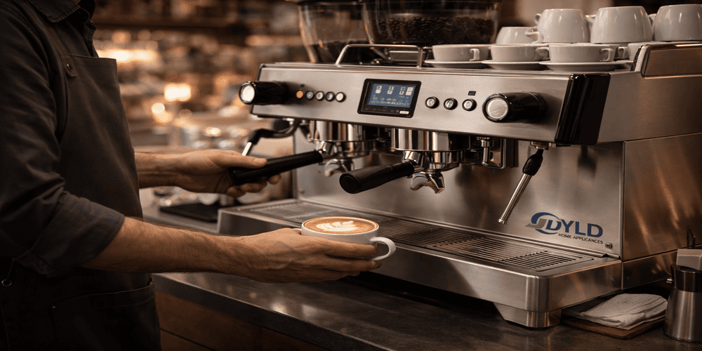 7 Types of Commercial Coffee Brewer Machines: Complete B2B Buying Guide (2026) 2 commercial espresso coffee machine for cafe premium coffee brewing by YLD Home Appliances