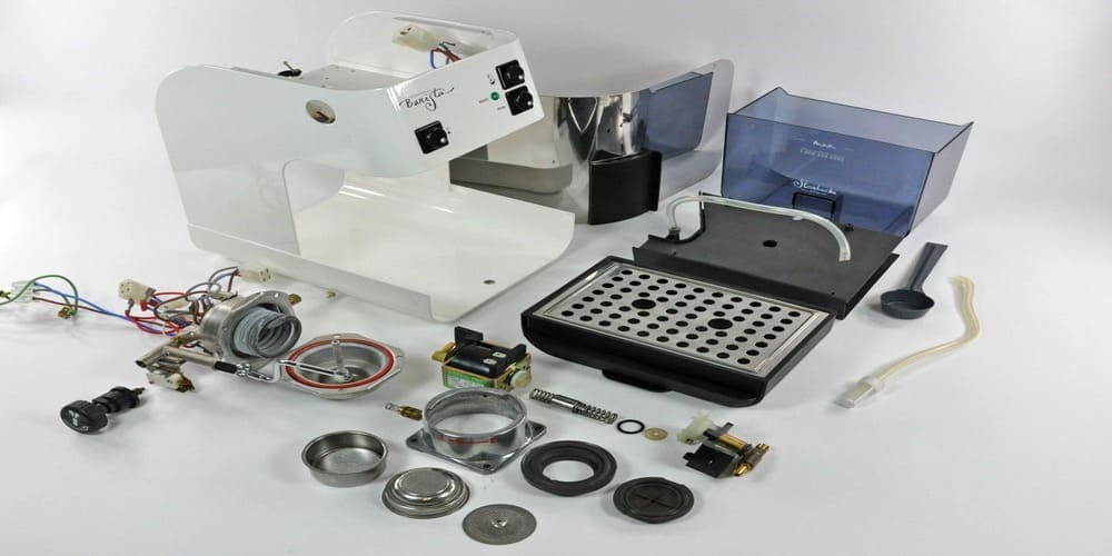 Complete Guide to Espresso Machine Parts (2026): Names, Functions & Buying Guide 8 espresso machine parts selection and components layout