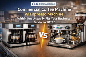 Blog 4 commercial coffee machine vs espresso machine business comparison guide 2026 YLD Home Appliances