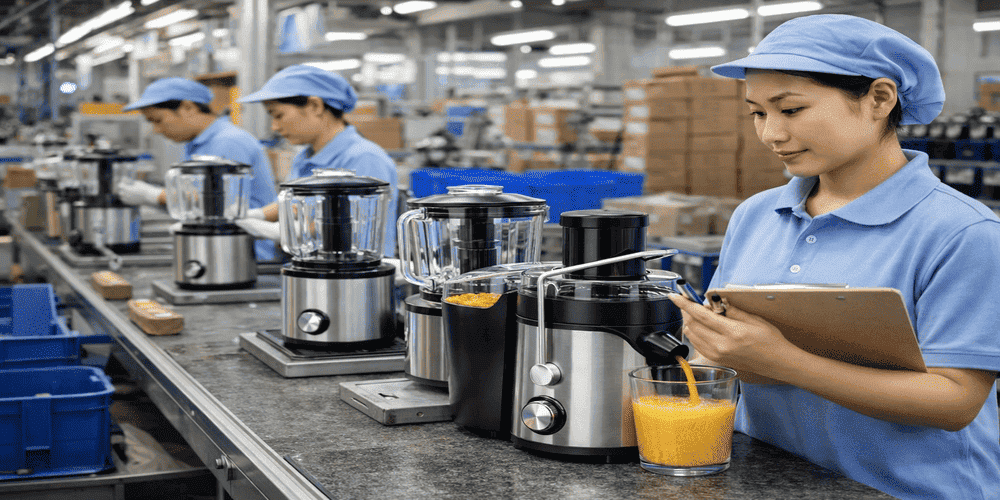 Juicer Blender Manufacturer: OEM Combo Appliances for Wholesale Buyers 3 juicer blender manufacturer factory production quality inspection