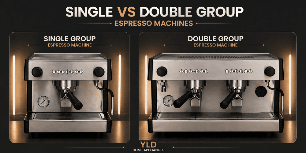 Complete Guide to 2 Group Espresso Machine: Technical Specifications, Uses, Pricing, and Buying Tips (2026) 2 single vs double group espresso machine comparison for commercial coffee operations