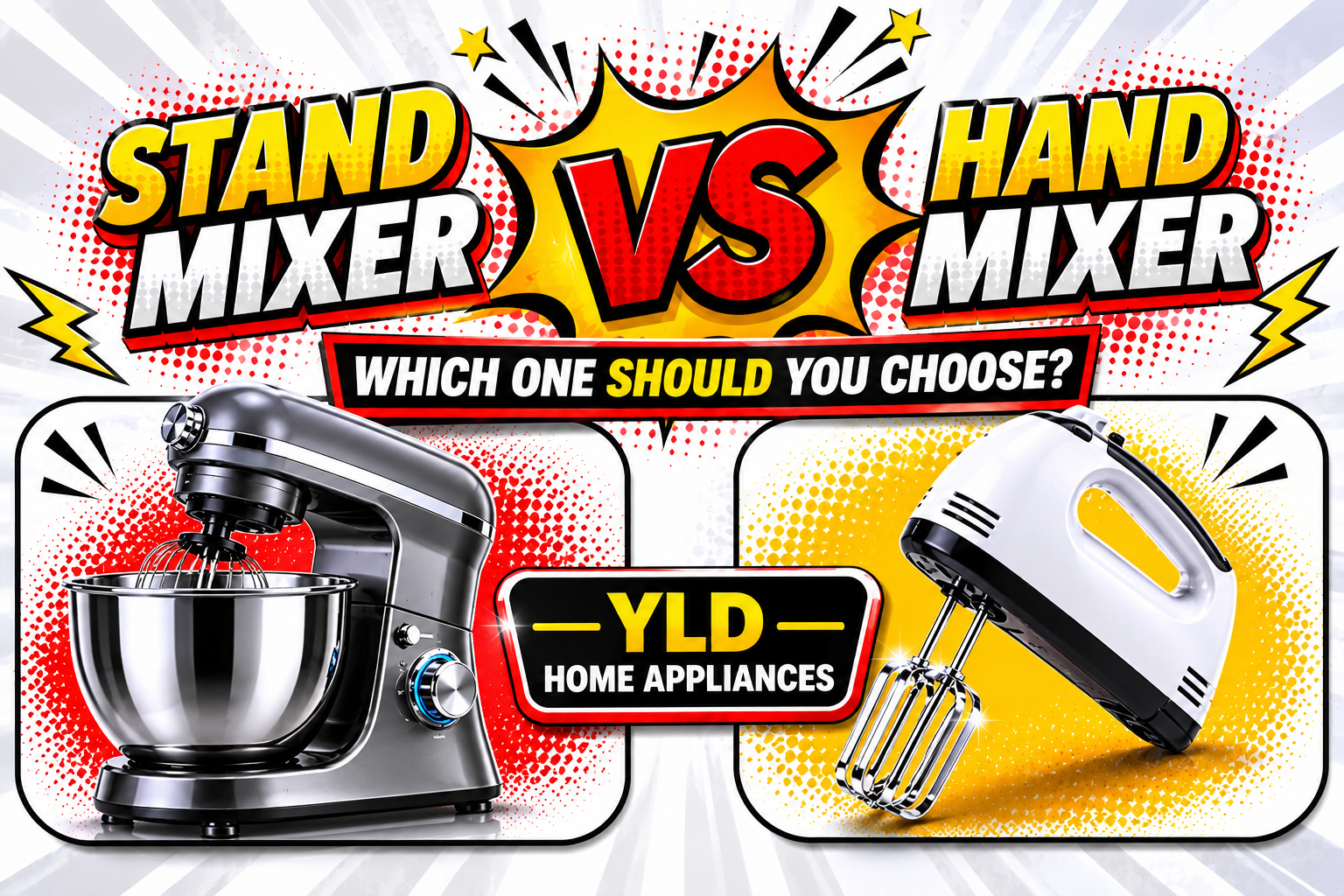 Stand Mixer Vs Hand Mixer Which One Should You Choose