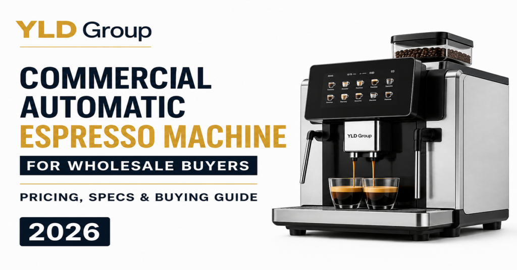 Commercial Automatic Espresso Machine for Wholesale Buyers: Pricing, Specs & Buying Guide (2026) 6 Commercial automatic espresso machine for wholesale buyers cover image by YLD Group