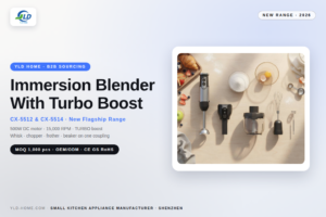 Immersion blender with turbo boost - YLD CX-5512 CX-5514 hand blender range