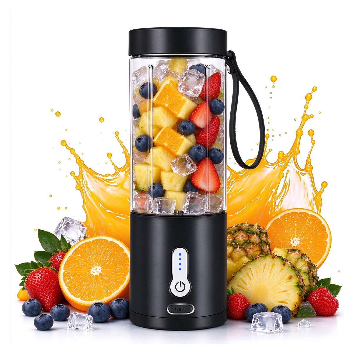 Lanyard Portable Juicer Bottle: 600 ml Bulk Supply