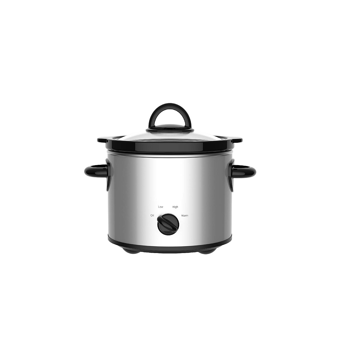 Round Slow Cooker with Removable Ceramic Pot