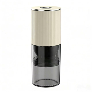 YLD Home cordless electric coffee grinder model 702 in white, 800mAh battery, 280 motor, 65g bean capacity