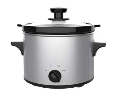 Round Slow Cooker with Removable Ceramic Pot